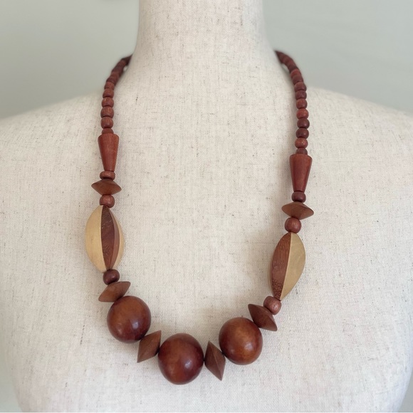 Wooden Beaded Necklace - Picture 3 of 4